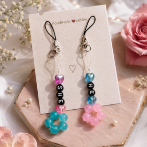 Couple phone charm compo