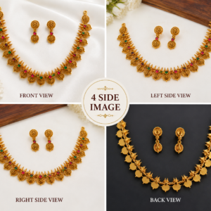Traditional Antique Gold Necklace Set