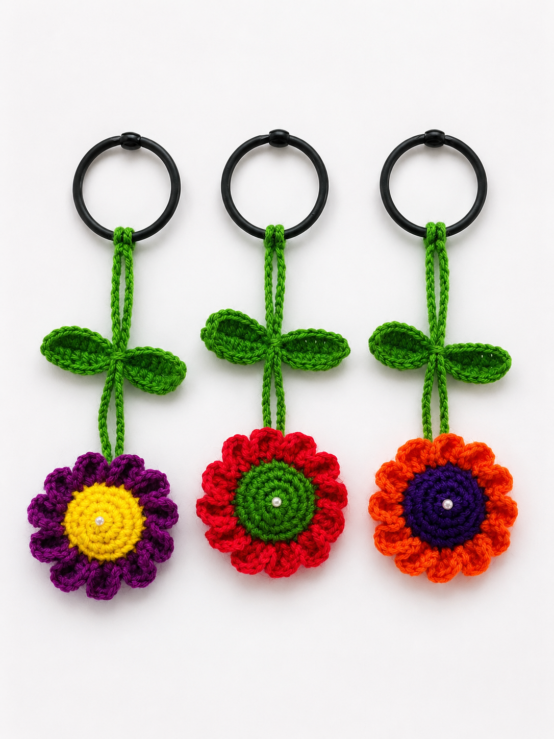 🌸 Crochet Flower Hair Tie