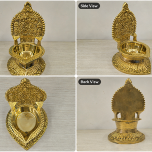 🪔 Gold Finish Decorative Diya / Vilakku