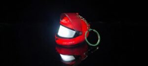 Mini Helmet LED Keychain