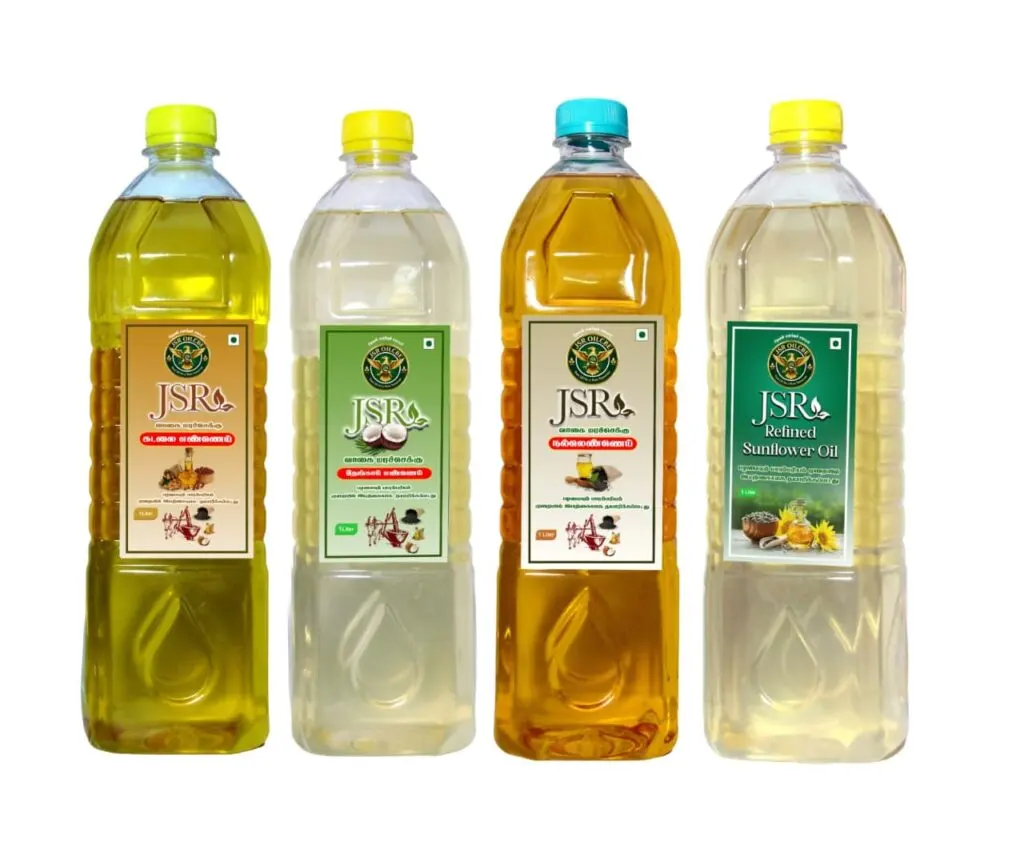 Combo 1000ml - Groundnut Oil, Coconut Oil, Sesame Oil, Sunflower Oil.