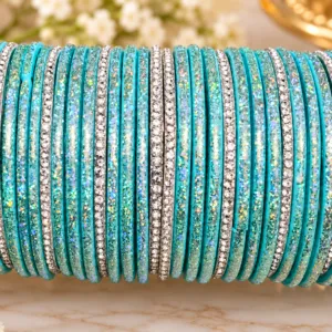 Aqua Blue Bangles