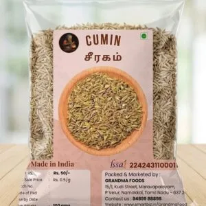 Ceeragam packet with grandma foods label