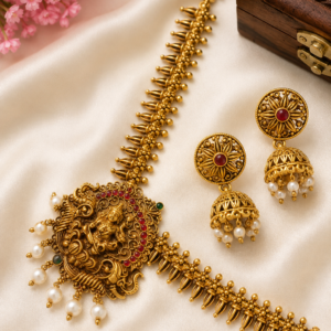 Elegant Gold-Tone Temple Jewellery