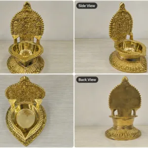 🪔 Gold Finish Decorative Diya / Vilakku