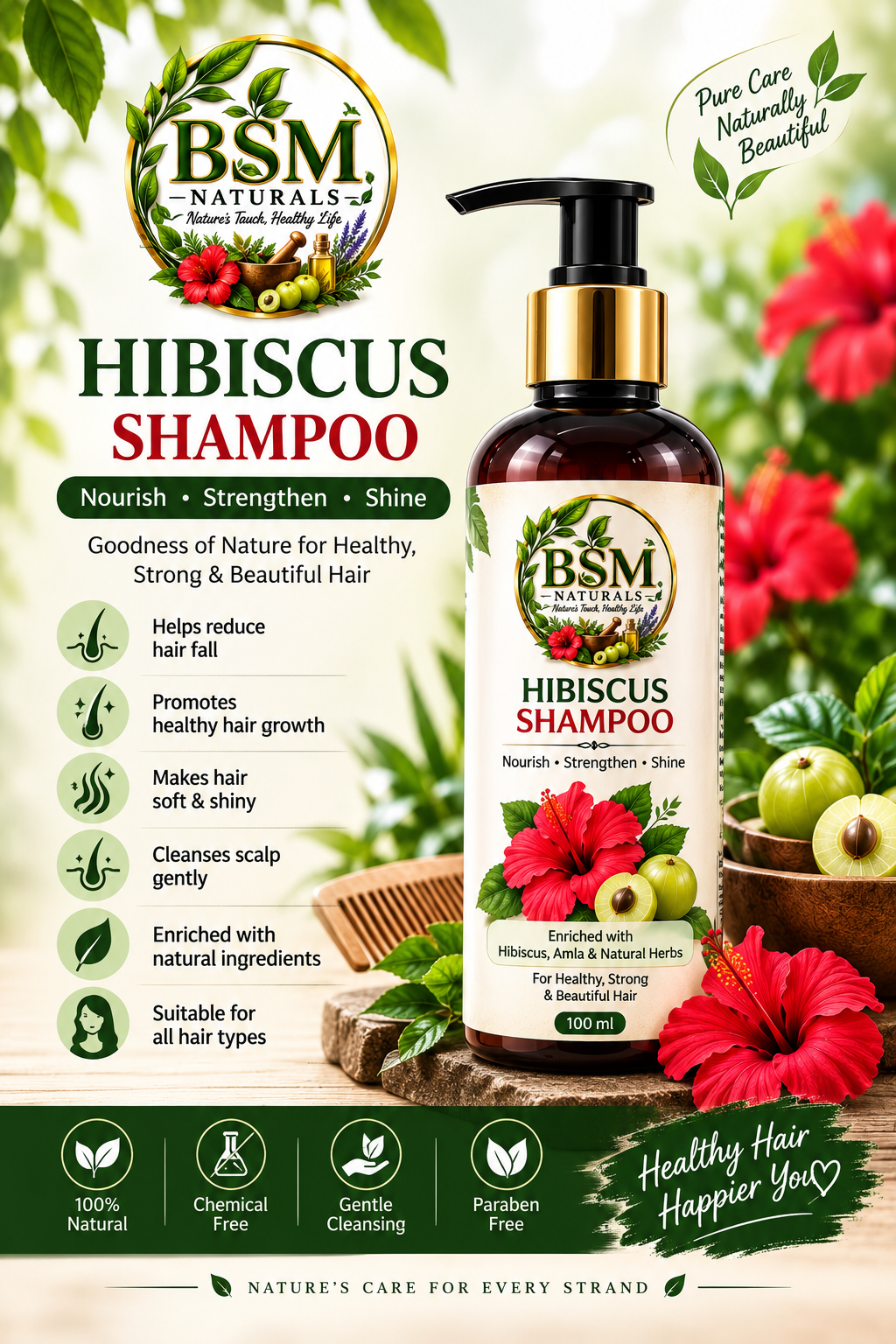 Naturals Hibiscus Shampoo