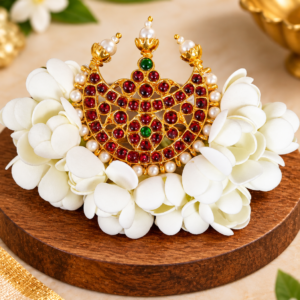 Traditional Gold Stone & Pearl Hair Ornament