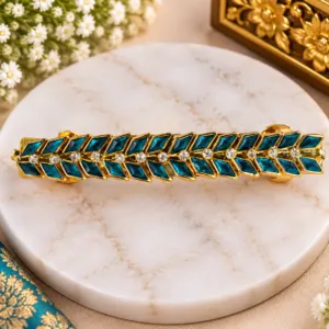 Elegant Blue Stone Hair Clip
