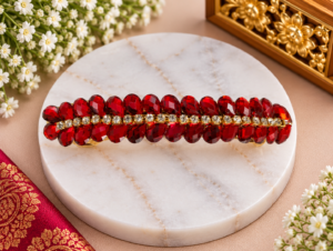 Elegant Red Stone Hair Clip
