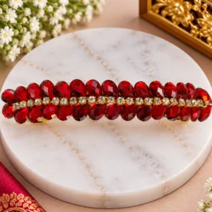 Elegant Red Stone Hair Clip