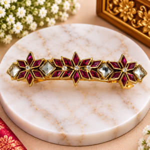 Elegant Gold-Tone Designer Hair Clip ✨