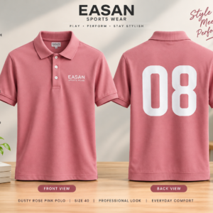 Dusty Rose Pink Polo T-Shirt