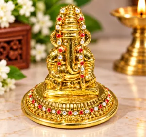 Golden Ganesha Idol