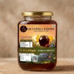 Honey battle with grandma label