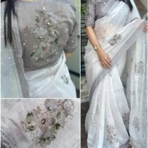 Linen saree..