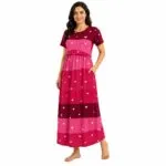 Women’s Printed Maternity Maxi Dress