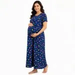Women’s Printed Maternity Maxi Dress