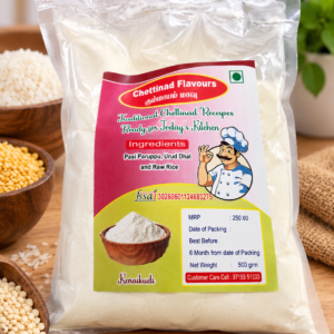 kummaya mavu Paruppu, Urud Dal and Raw Rice