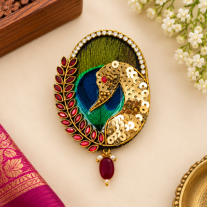 Peacock Design Traditional Brooch