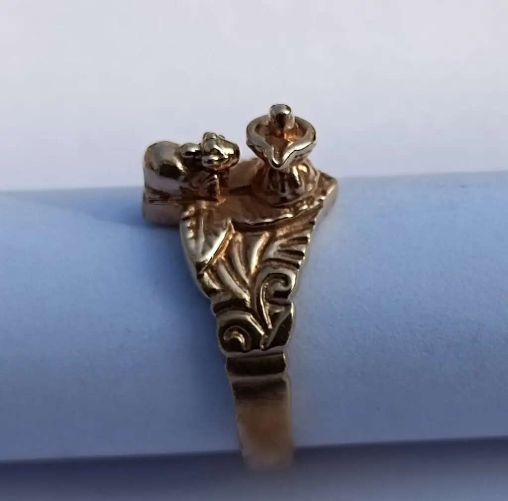 Panjalogam Impon Ring (Shiva Lingam with Nandhi) size - 12 to 30
