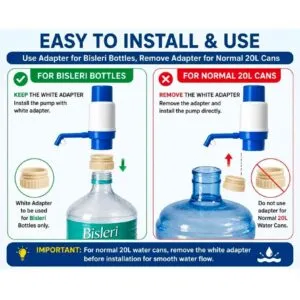 Easy to Install Manual Water Bottle Pump