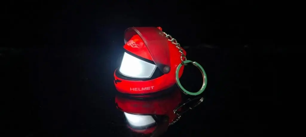 Mini Helmet LED Keychain