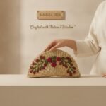 Handcrafted Natural Fiber Floral Basket