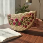 Handcrafted Natural Fiber Floral Basket