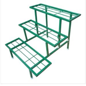 3-Tier Green Metal Plant Stand