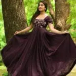 𝐖𝐎𝐌𝐄𝐍’𝐒 𝐄𝐌𝐁𝐑𝐎𝐈𝐃𝐄𝐑𝐄𝐃 𝐄𝐓𝐇𝐍𝐈𝐂 𝐆𝐎𝐖𝐍 👗𝐋𝐄𝐍𝐆𝐓𝐇 𝐅𝐋𝐀𝐑𝐄𝐃 𝐒𝐋𝐄𝐄𝐕𝐄