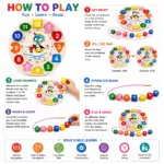 Wooden Numbers Educational Learning Clock Toy - image 2