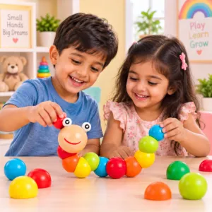 Wooden Caterpillar Toy