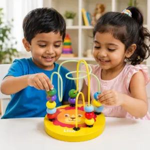 Kids Wooden Beads Maze Toy