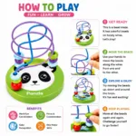 Kids Wooden Beads Maze Toy - image 2