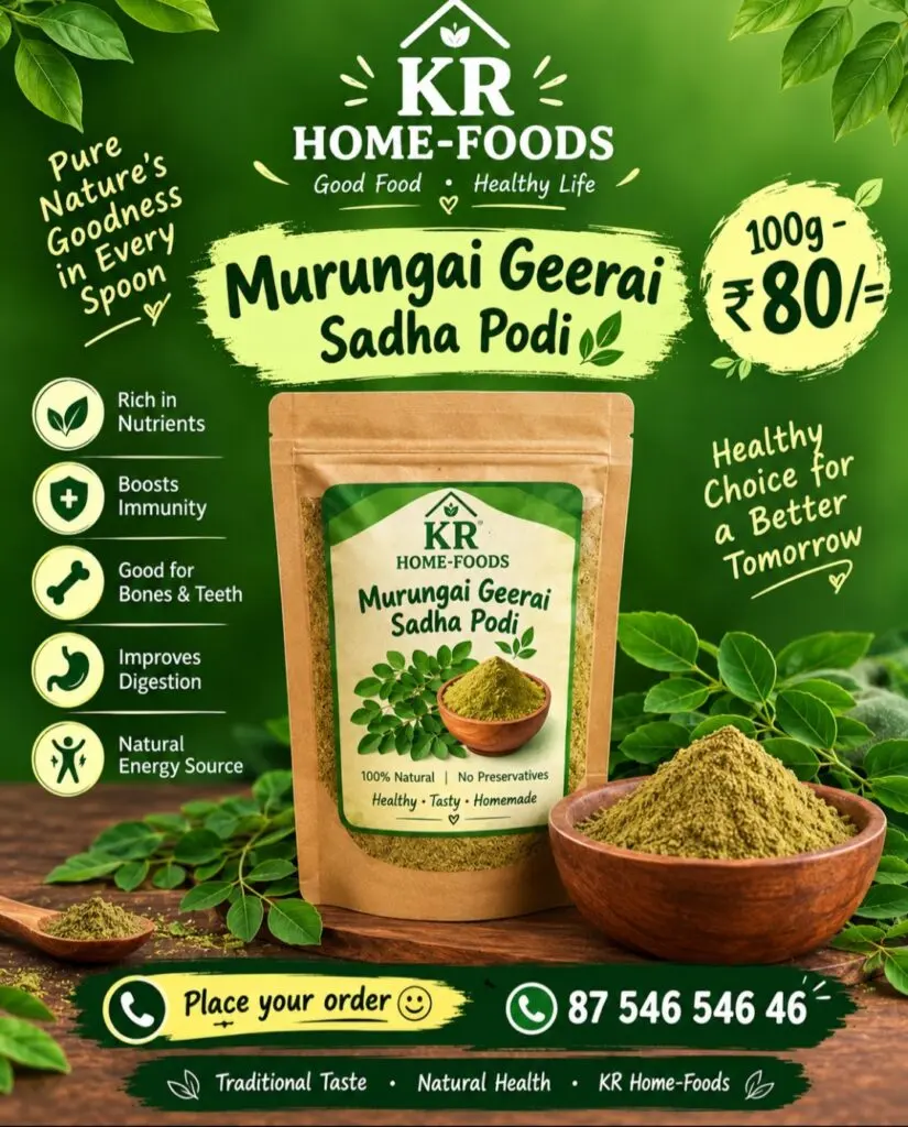 Murungai keerai idly podi