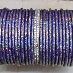 Blue Glitter Bangles