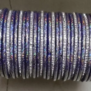 Blue Glitter Bangles