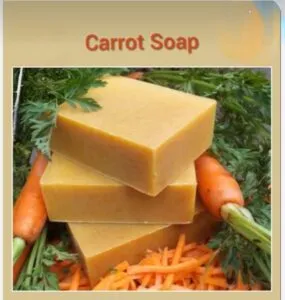Carrot soap 100gm