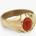 Panjalogam Impon Coral Ring - image 5