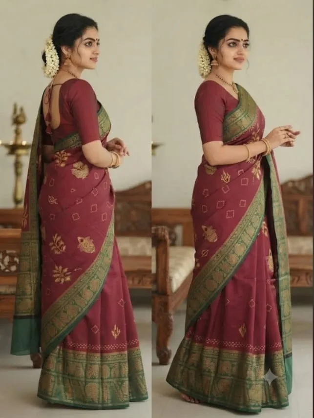 Sungudi Cotton Saree