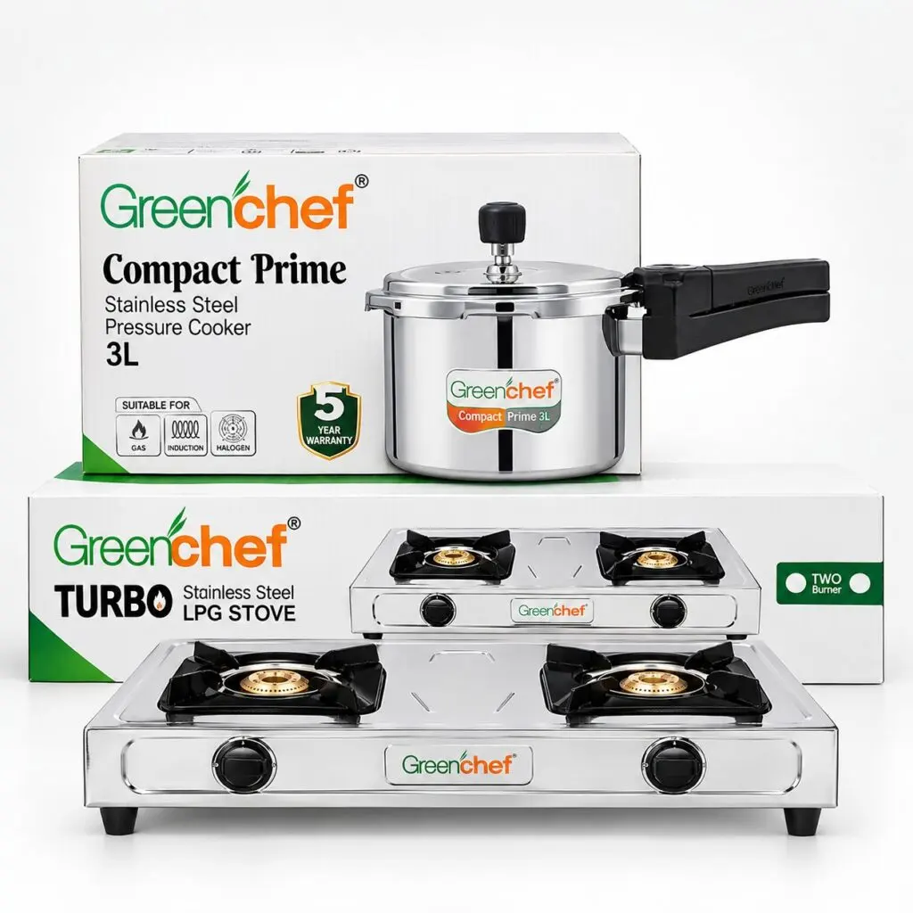 Greenchef Pressure Cooker & Gas Stove Combo Pack