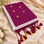 Embroidered Handloom Saree - image 3