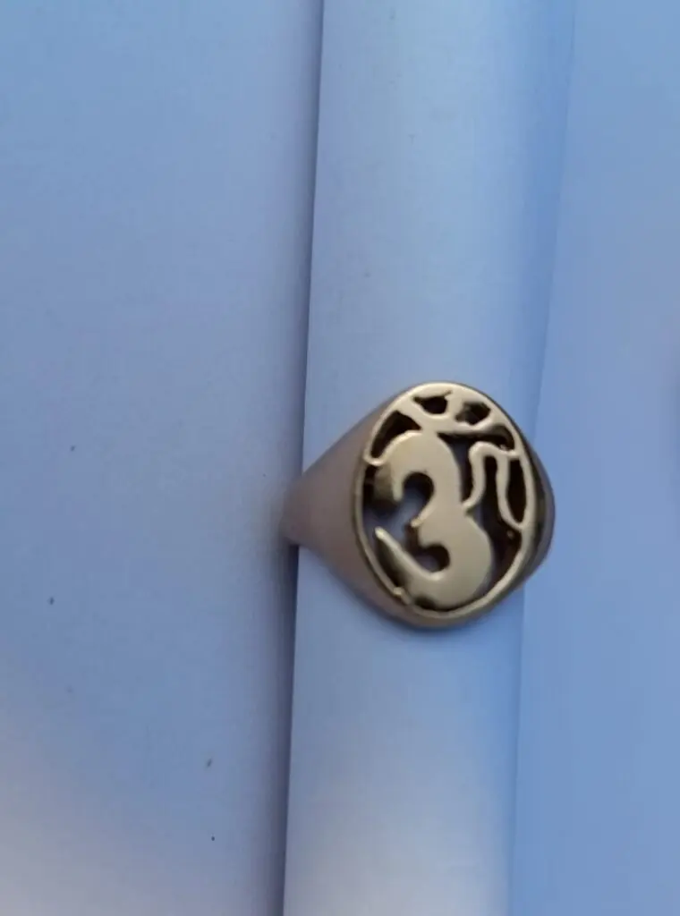 Panjalogam Impon Ring (Hindhu Om ) size - 14 to 28