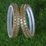 Bridal lotus bangle set - image 4