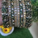 Bridal lotus bangle set - image 2