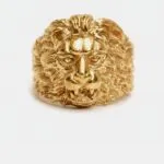 Panjalogam Impon Lion Ring - image 2