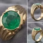 Panjalogam Impon Maragatham Ring - image 3