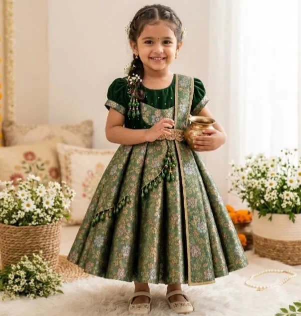 Pattu Pavadai (Fabric Soft Silk) 3years