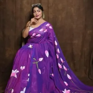 Gratitude Hand Print Saree
